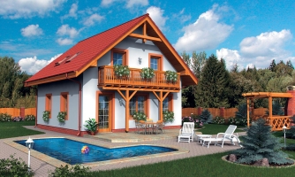 Attic family house suitable for use as a cottage.